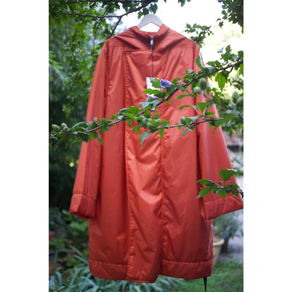 Rick Owens Cappotto Imbottito Orange Sisyparka $1670 BNWT